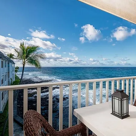 Wonderful Modern Oceanfront Condo - Hale Kona Kai 408 By Casago Kona